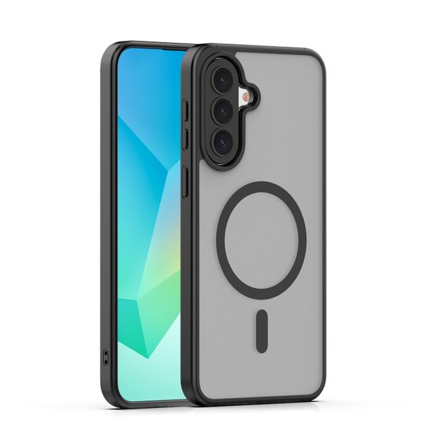 Magnetické puzdro Matt pre Samsung Galaxy A37 5G čierne veľký otvor