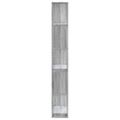 vidaXL Knižnica 5 políc sivá sonoma 80,5x23,5x162,5cm kompozitné drevo