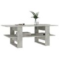 vidaXL Konferenčný stolík betónovo-sivý 110x55x42 cm drevotrieska