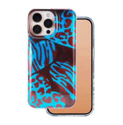 Puzdro s leopardím vzorom pre iPhone 15 Pro 6,1" Chameleon