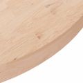 vidaXL Okrúhla stolová doska Ø90x4 cm neošetrený dubový masív