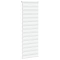 vidaXL Zebra roleta biela 90x230 cm šírka látky 85,9 cm polyester