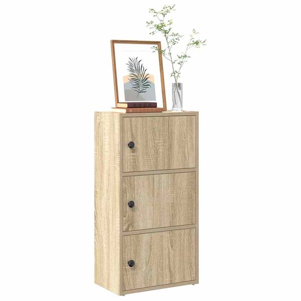 vidaXL Knižnica dub sonoma 40x24x77 cm kompozitné drevo