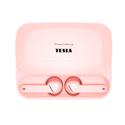 TESLA Sound EB20 Bezdrôtové Bluetooth slúchadlá - Blossom Pink - rozbalené