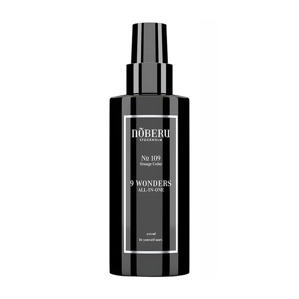 Vyživujúci a hydratačný sprej s tepelnou ochranou na vlasy aj bradu NOBERU 9 Wonders All-in-One Orange cedar 200 ml