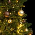 vidaXL Umelý výklopný vianočný stromček 150 LED a sada gúľ 150 cm