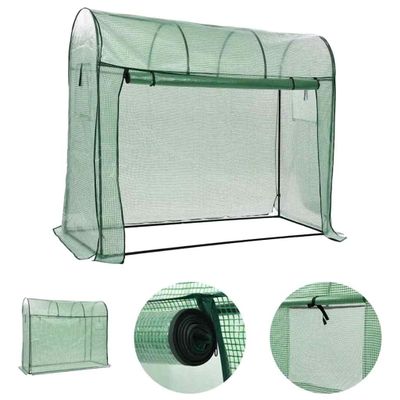 vidaXL Skleník s dverami na zips 200x80x170 cm