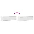 vidaXL TV skrinka 100 x 31 x 25,5 cm Biela Kompozitné drevo