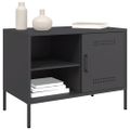 vidaXL TV skrinky 2 ks čierne 68x39x50,5 cm oceľ