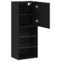 vidaXL Zostava TV skriniek 40,5 x 30 x 102 cm Čierny dub
