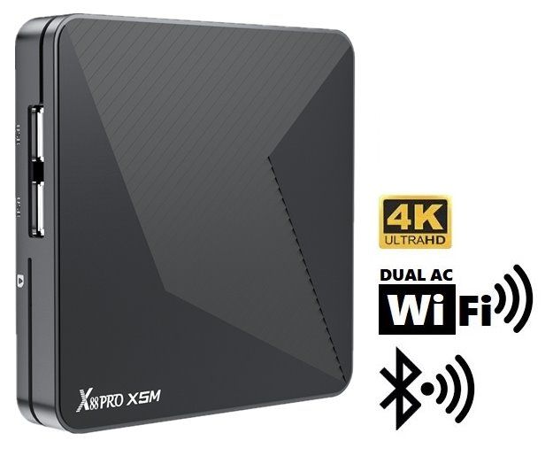 DI-WAY AND-X88PRO X5M 4K 4GB, 32GB, Android 14, Dual WiFi, Bluetooth