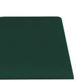 vidaXL Nástenné panely 12 ks tmavozelené 30x15 cm látkové 0,54 m²