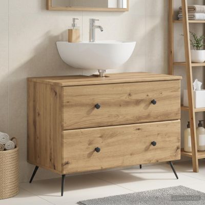 vidaXL Kúpeľňová skrinka pod umývadlo BREDA Dub artisan