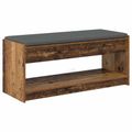 vidaXL Predsieňová lavica Staré drevo 103 x 38 x 45 cm
