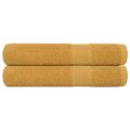 vidaXL Uteráky FROGN 2 ks zlaté 100x200 cm 360 g/m²