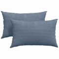 vidaXL Vankúše na pohovku 2 pcs Modrá 50 x 30 cm Kordúrová tkanina