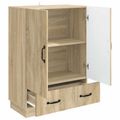 vidaXL Servírovacia skriňa so zásuvkou Dub sonoma 66 x 34,5 x 92 cm