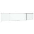 vidaXL Magnetická biela tabuľa skladacia 200x40x1,7 cm hliník