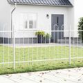 vidaXL Záhradný plot BOXTEL Biela