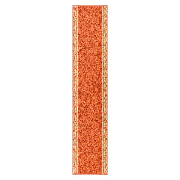 vidaXL Koberec behúň tehlový 67x350 cm protišmykový