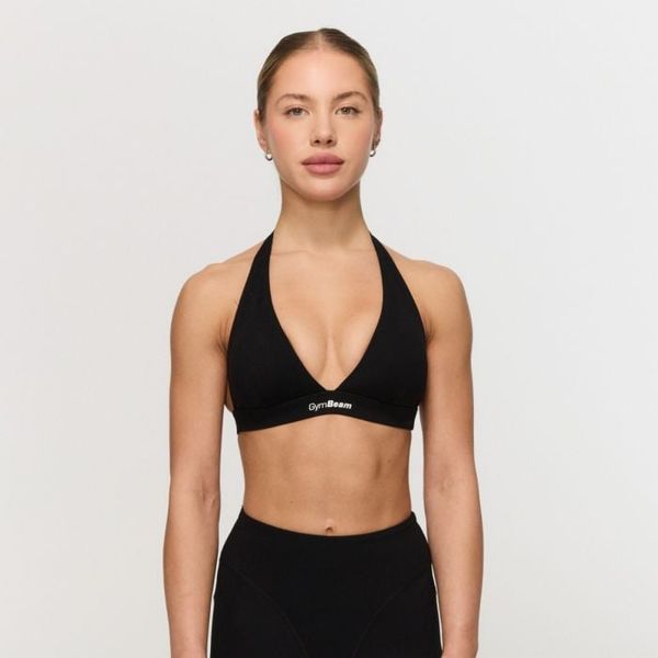 Športová podprsenka Halter Fierce Black - GymBeam, veľkosť M