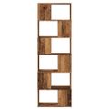 vidaXL Skriňa na knihy/Izbový prepážka Old Wood 60x24x186 cm