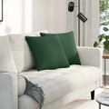vidaXL Vankúše na pohovku 2 pcs Tmavozelená 45 x 45 cm