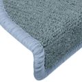 vidaXL Schodové rohože 30 ks 65x24x4 cm morsko modré polkruhové veľké