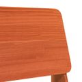vidaXL záhradné stoličky 2 ks Vosk hnedá 60x64x70,5 cm masív borovica