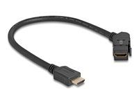 HDMI panelová montáž samica 45° uhlová na HD
