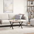 vidaXL Nohy konferenčného stolíka X-rám 60x40x38 cm oceľ