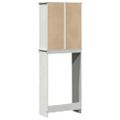 vidaXL Toaletná skriňa VIGO Biela a antik biela 60 x 27 x 161 cm