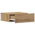 vidaXL Plávajúci nočný stolík Artisan Dub 40x32x15 cm Drevo