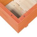 vidaXL Záhradný kvetináč voskovohnedý 110x40x26,5 cm masívna borovica