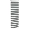 vidaXL Zebra roleta tmavošedá 75x230 cm šírka látky 70,9 cm polyester