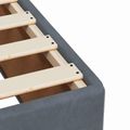 vidaXL Posteľ s boxspringom a matracom a LED Tmavosivá 90 x 190 cm