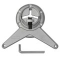 vidaXL Výškovo nastaviteľné stolové nohy, 4ks, chrómované, 870 mm