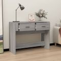 vidaXL Konzolový stolík sivý sonoma 100x39x75 spracované drevo
