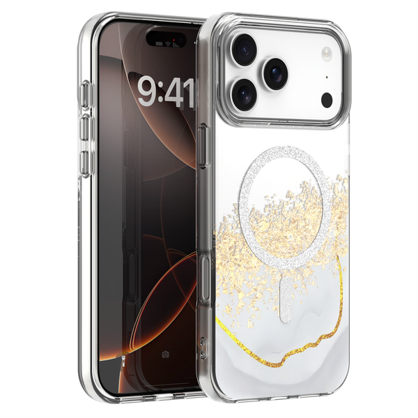 Puzdro Epoxy Mag pre iPhone 17 Pro 6,3'' biela