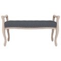 vidaXL Lavička tmavosivá 110x45x60 cm zamat