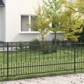vidaXL Spike prstenec plot HORST 200 x 130 cm Čierna