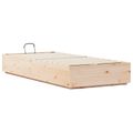 vidaXL Posteľový rám s úložným priestorom Prírodná 100 x 200 cm