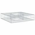 vidaXL Gabiónová vyvýšená posteľ 100 x 100 x 20 cm Pozinkovaná oceľ