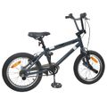vidaXL BMX Bicykel 16 Palcov pre deti vo veku 5-8 rokov Tmavosivá