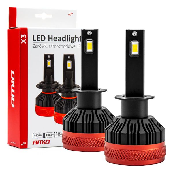 LED žiarovky hlavného svietenia X3 Series H1 AMIO-02977