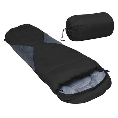 vidaXL Ľahký detský spací vak čierny 670 g 10°C
