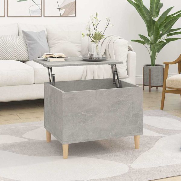 vidaXL Konferenčný stolík betónovosivý 60x44,5x45 cm spracované drevo
