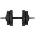 vidaXL Činka so závažiami 40 kg