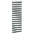 vidaXL Zebra roleta tmavošedá 90x230 cm šírka látky 85,9 cm polyester