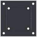 vidaXL podstavce stĺpikov štvorcové 12 ks Antracit 121x121 mm